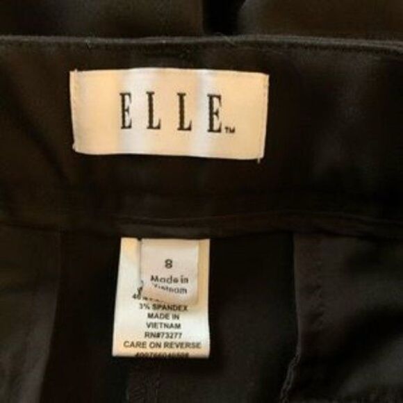 Elle Women’s Black Pants size 8 - Picture 3 of 5